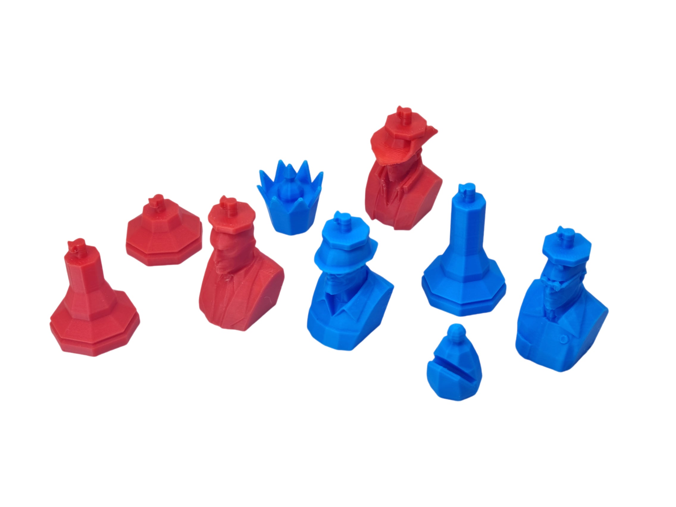 TF2 Chess Set STL with swappable heads and bases