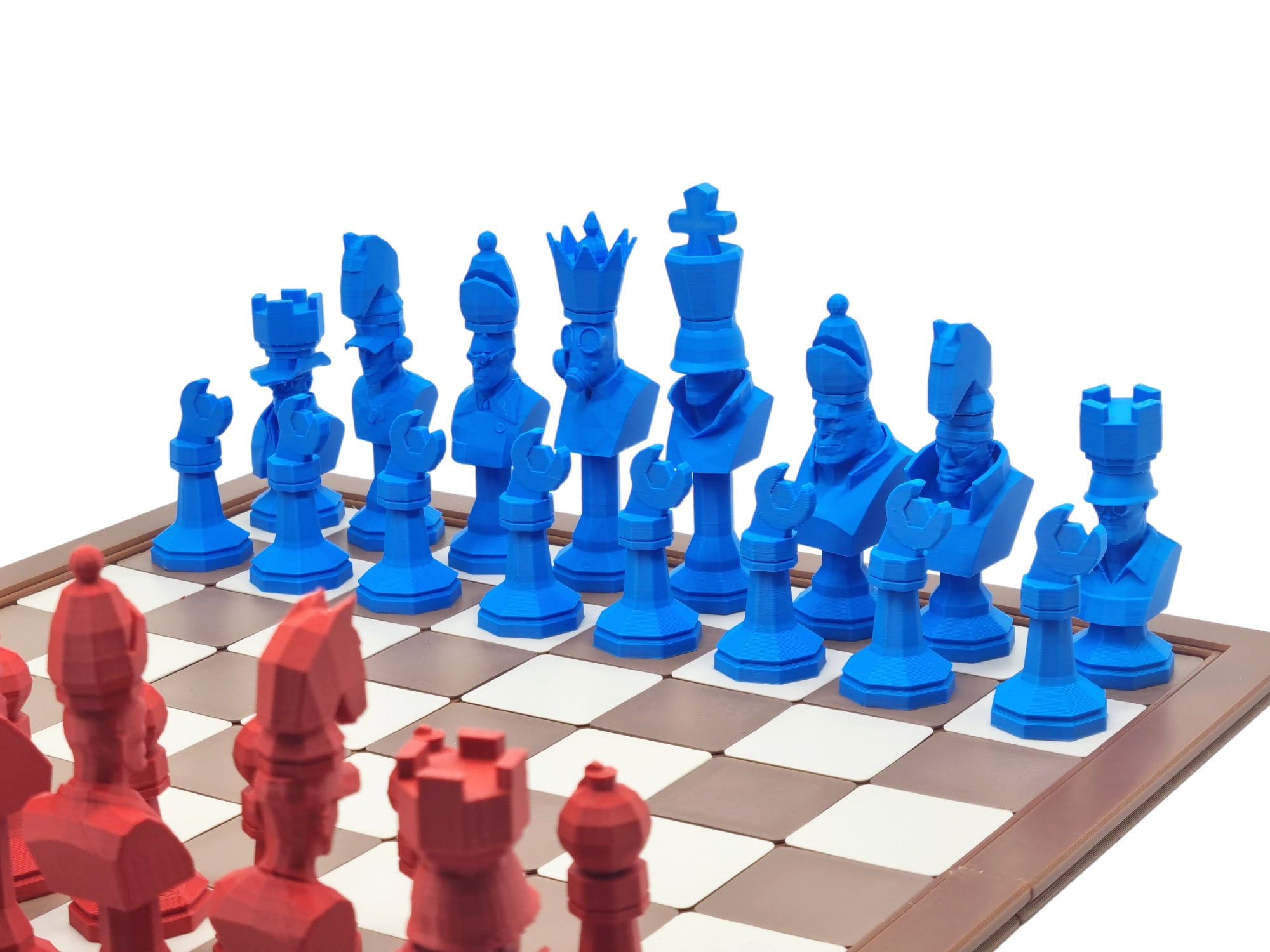 TF2 Chess Set STL with swappable heads and bases