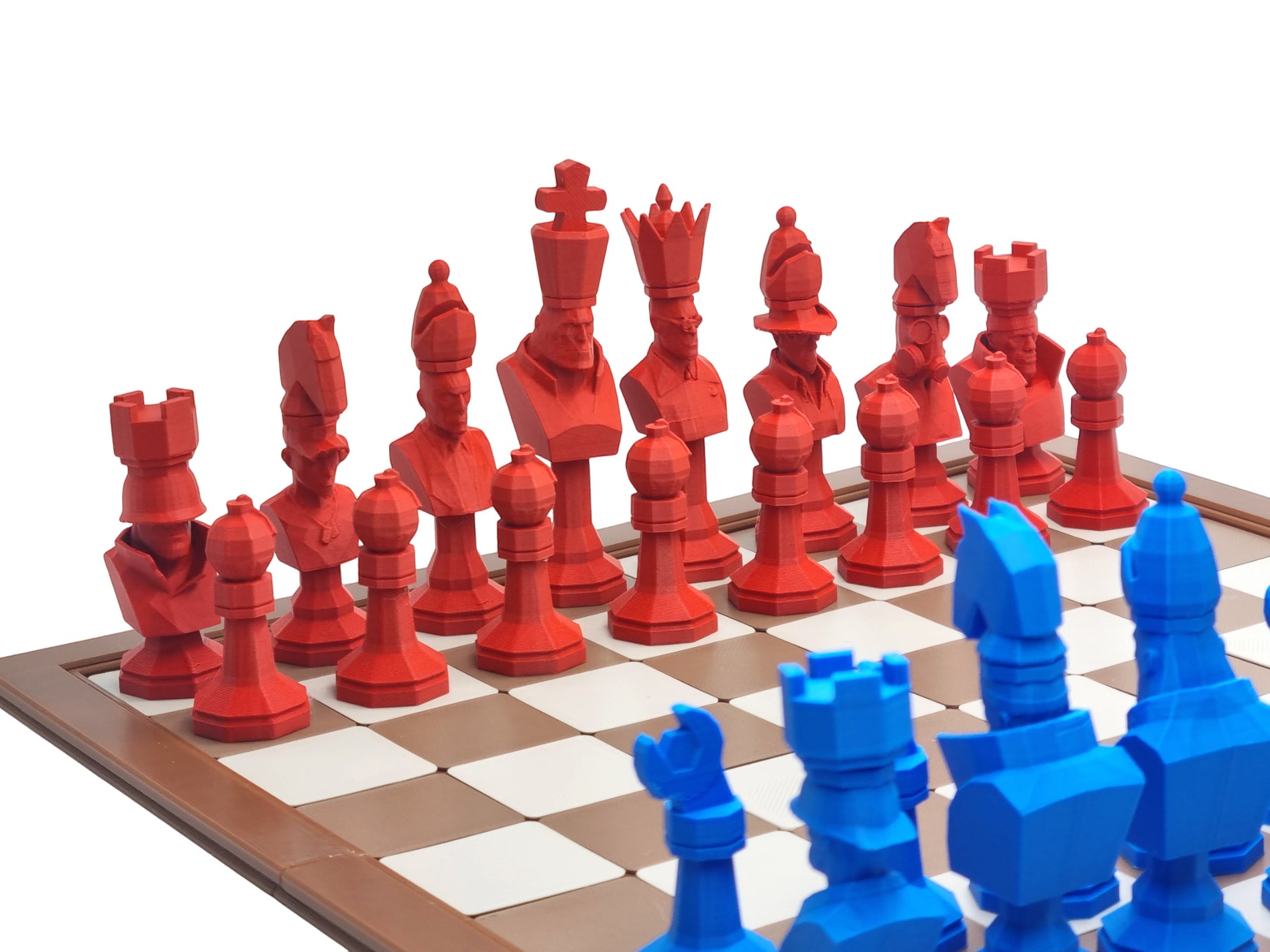 TF2 Chess Set STL with swappable heads and bases