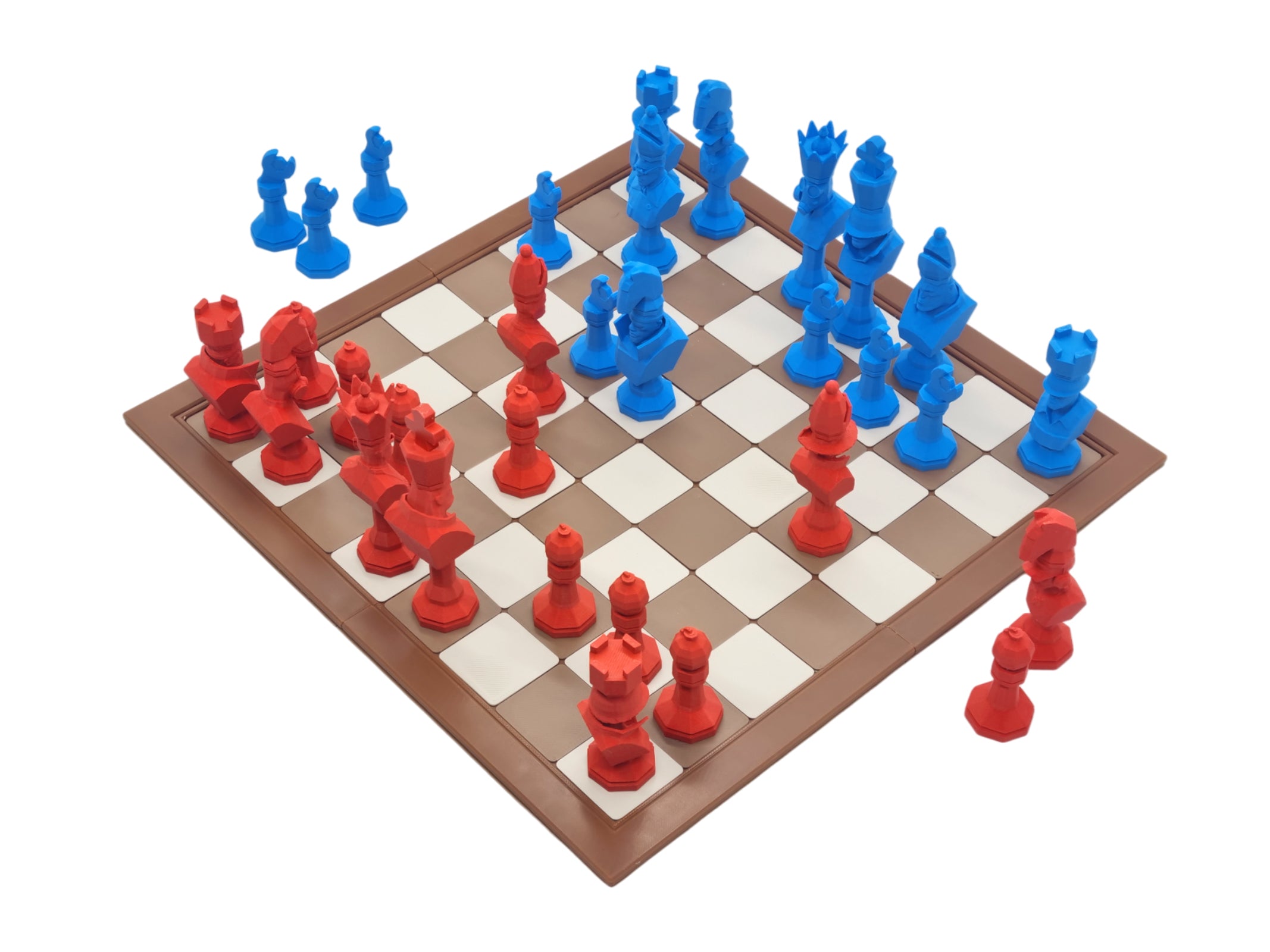 TF2 Chess Set STL with swappable heads and bases