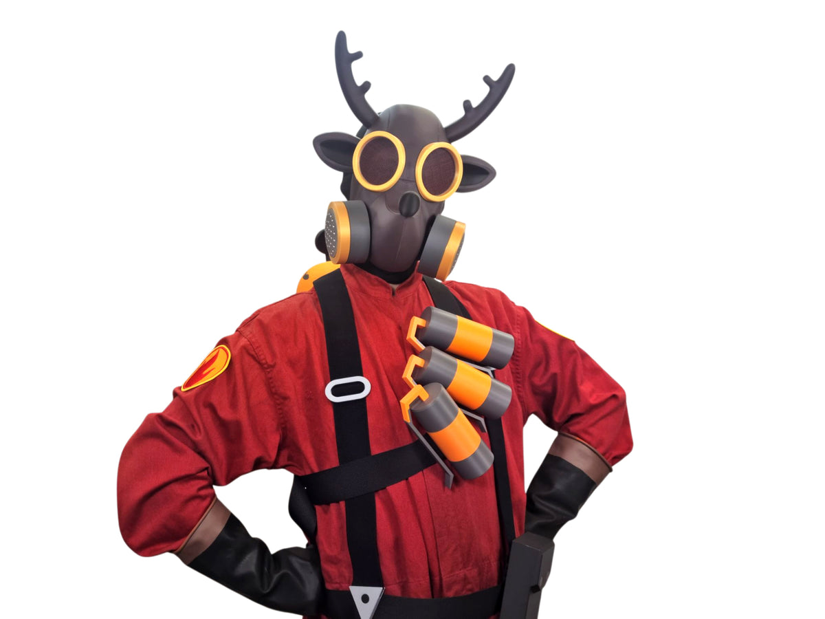 Flamedeer Mask for Cosplay