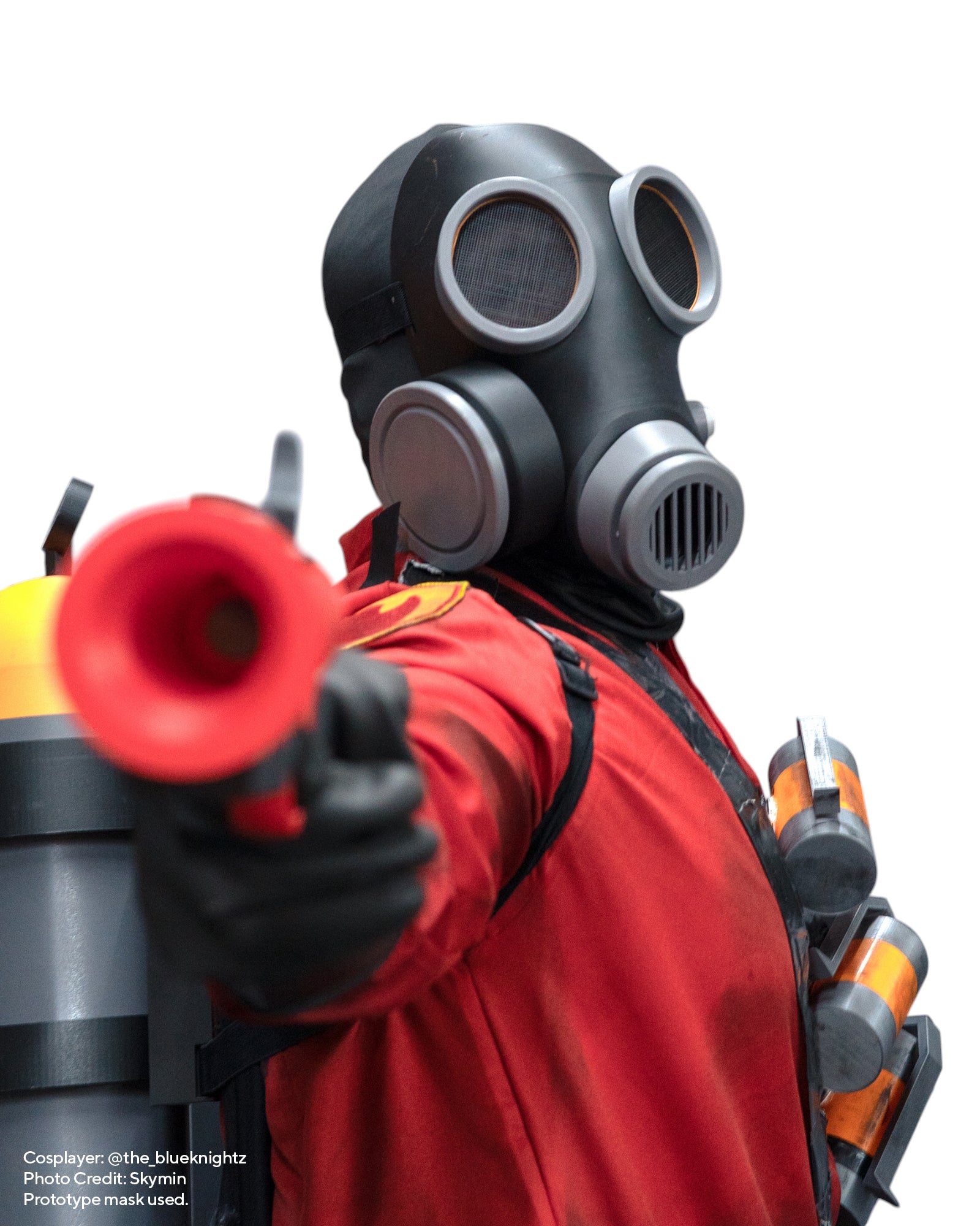 Pyro Gas Mask for Cosplay