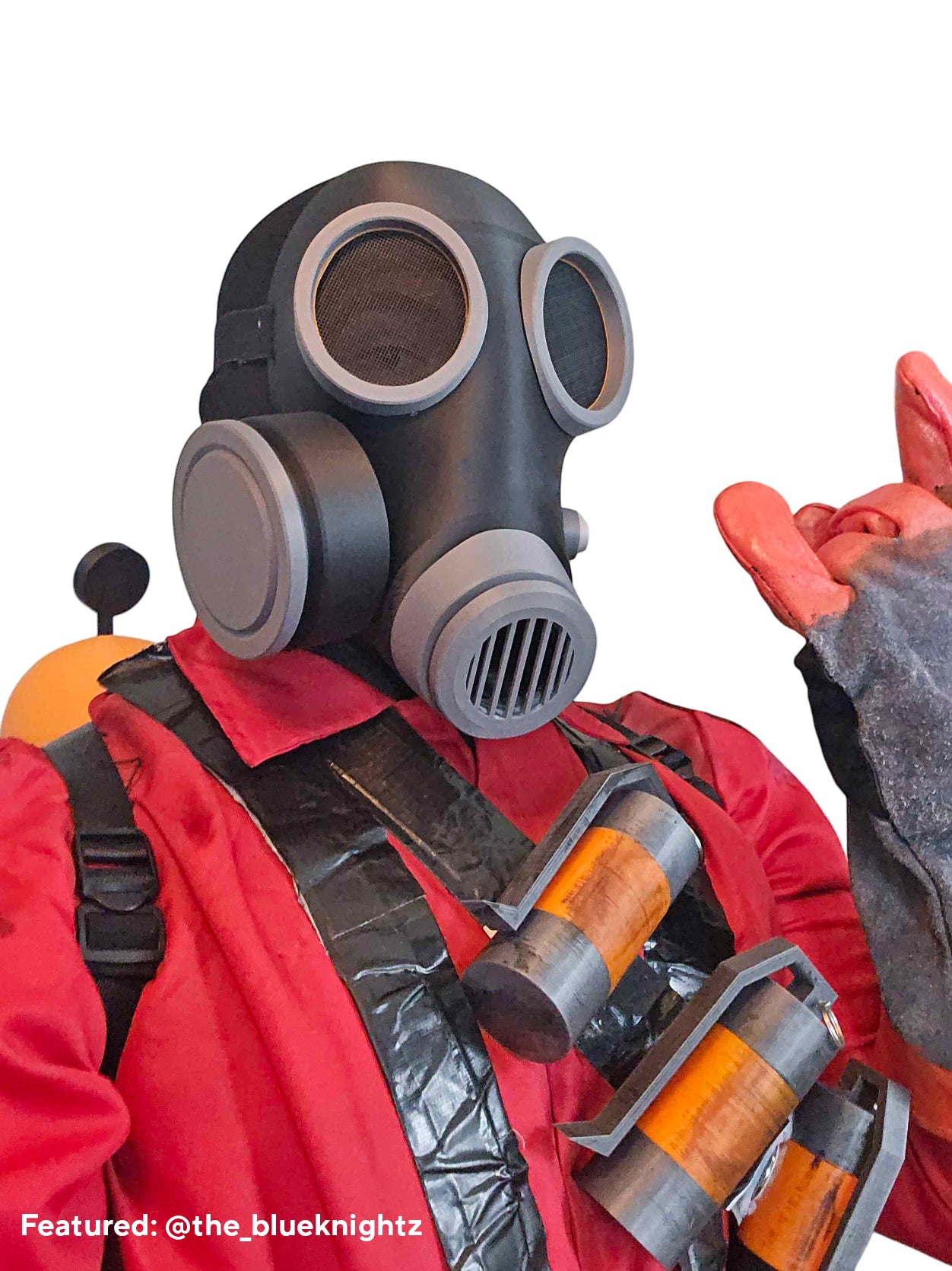 Pyro Gas Mask for Cosplay