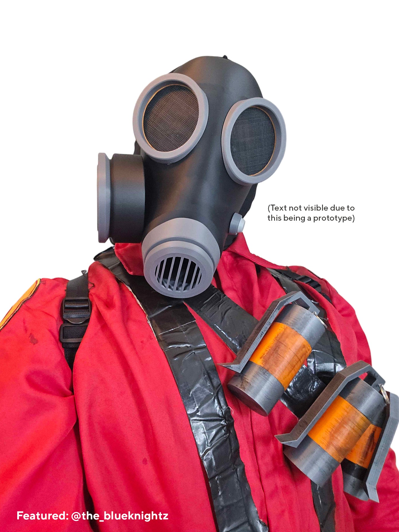 Pyro Gas Mask for Cosplay