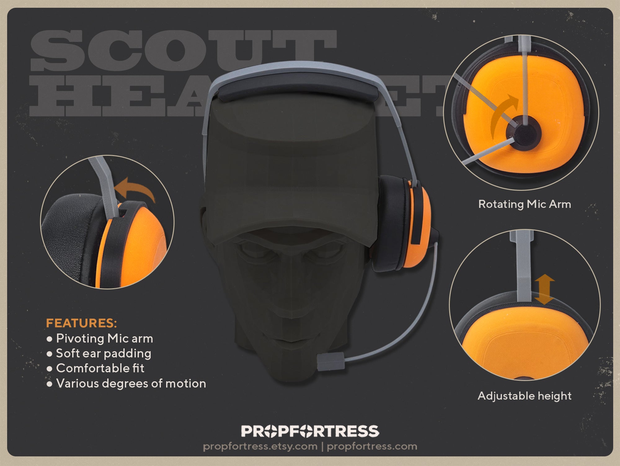 Scout Headset for Cosplay