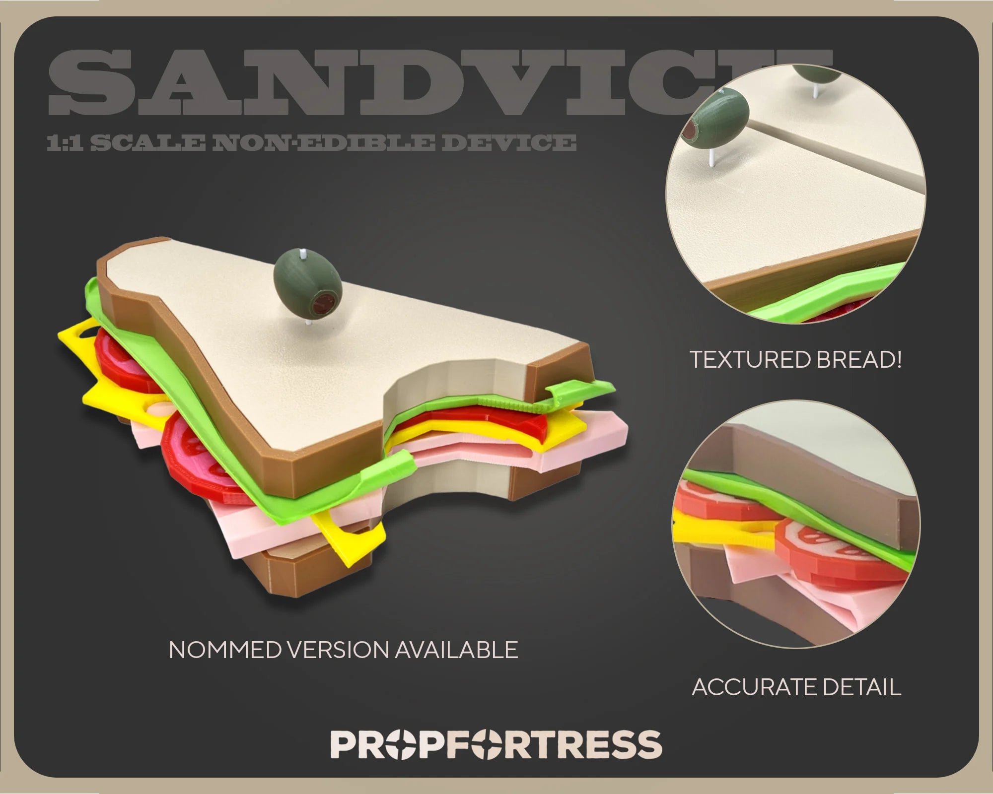 Team Fortress 2 Sandvich AshleyWood レプリカ TF2 Sandvich Prop – PROPFORTRESS