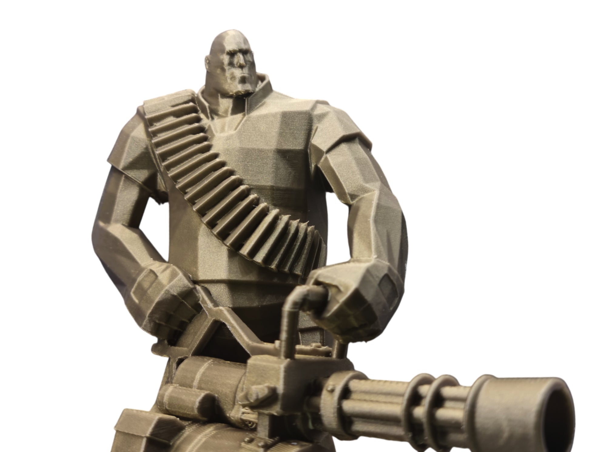 HEAVY Low Poly Statue Figurine