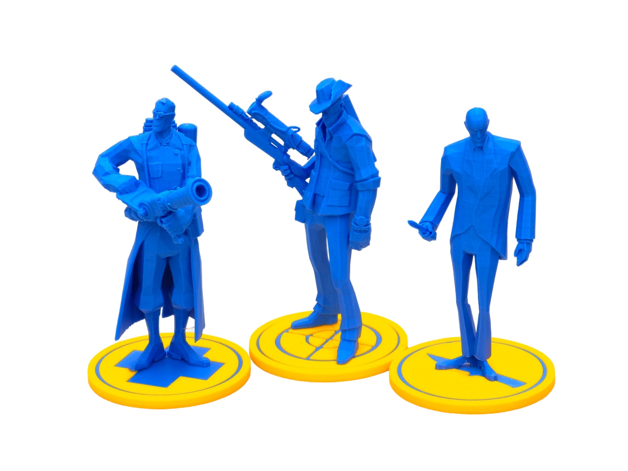 Low Poly Statue Figurines - Full Set
