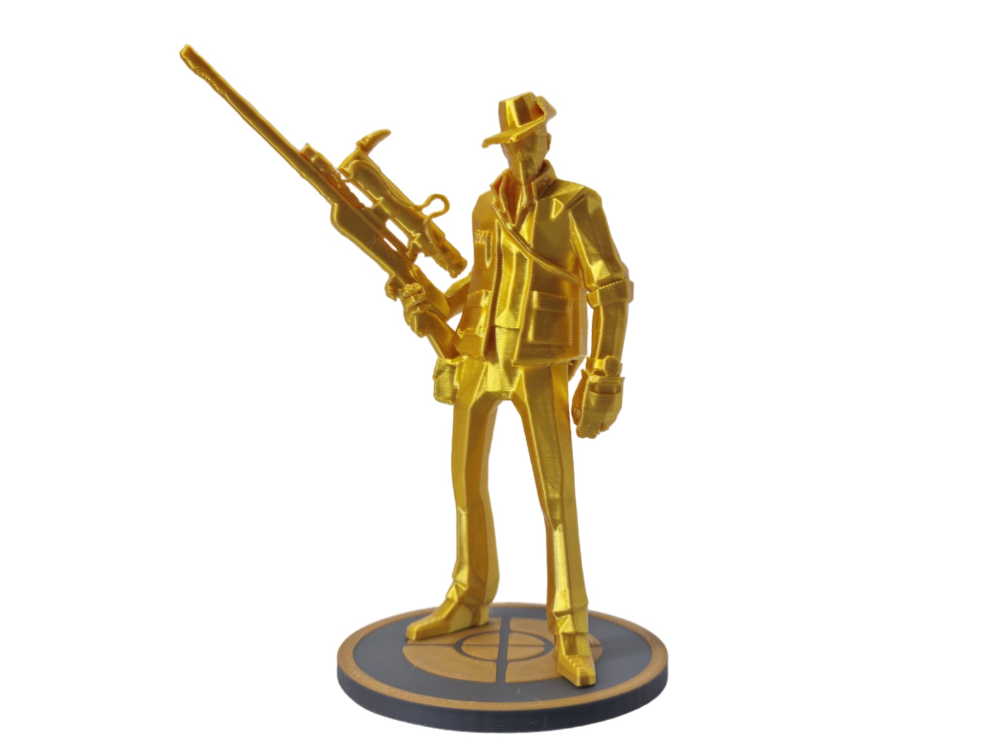 SNIPER Low Poly Statue Figurine