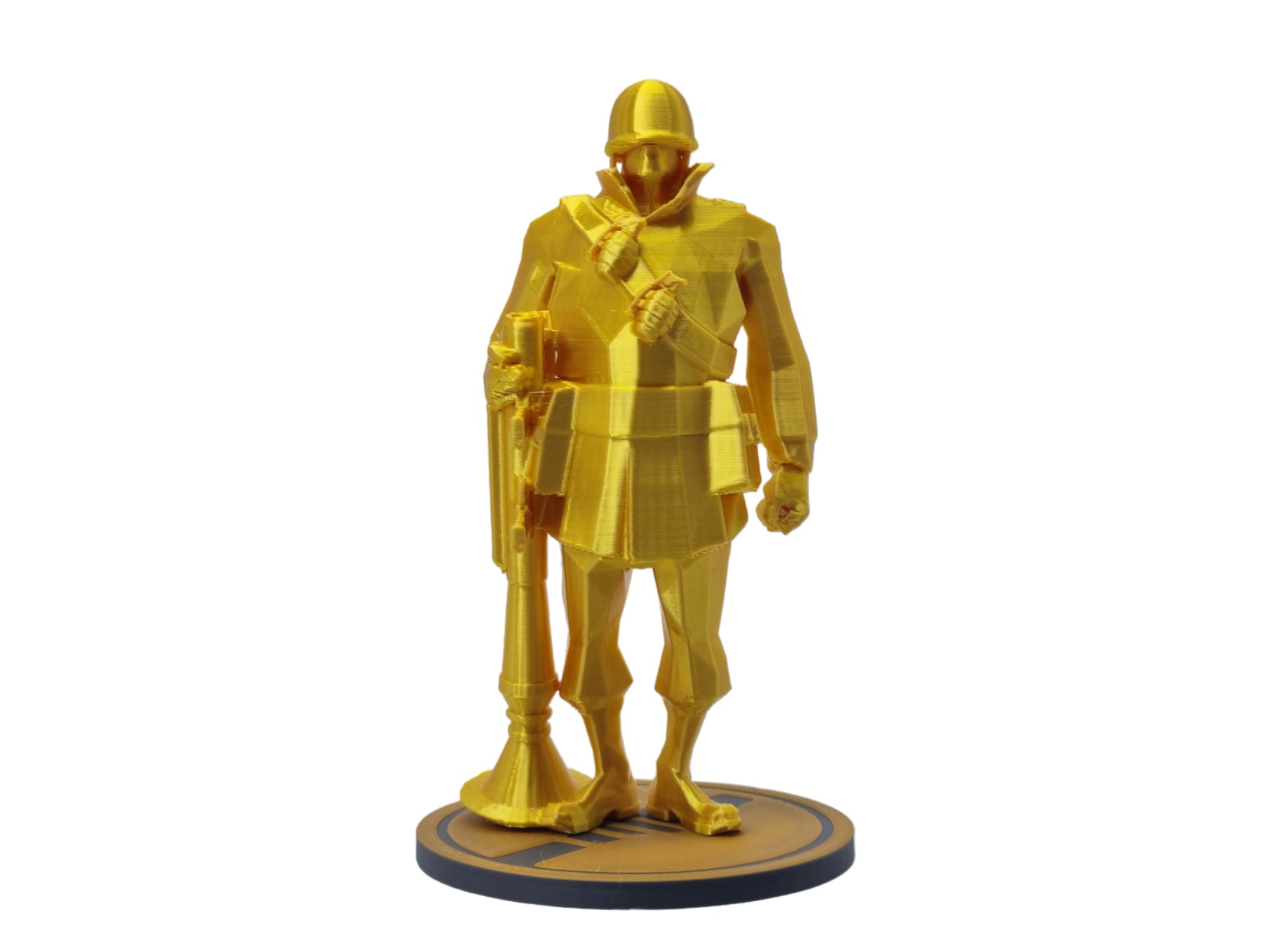 SOLDIER Low Poly Statue Figurine