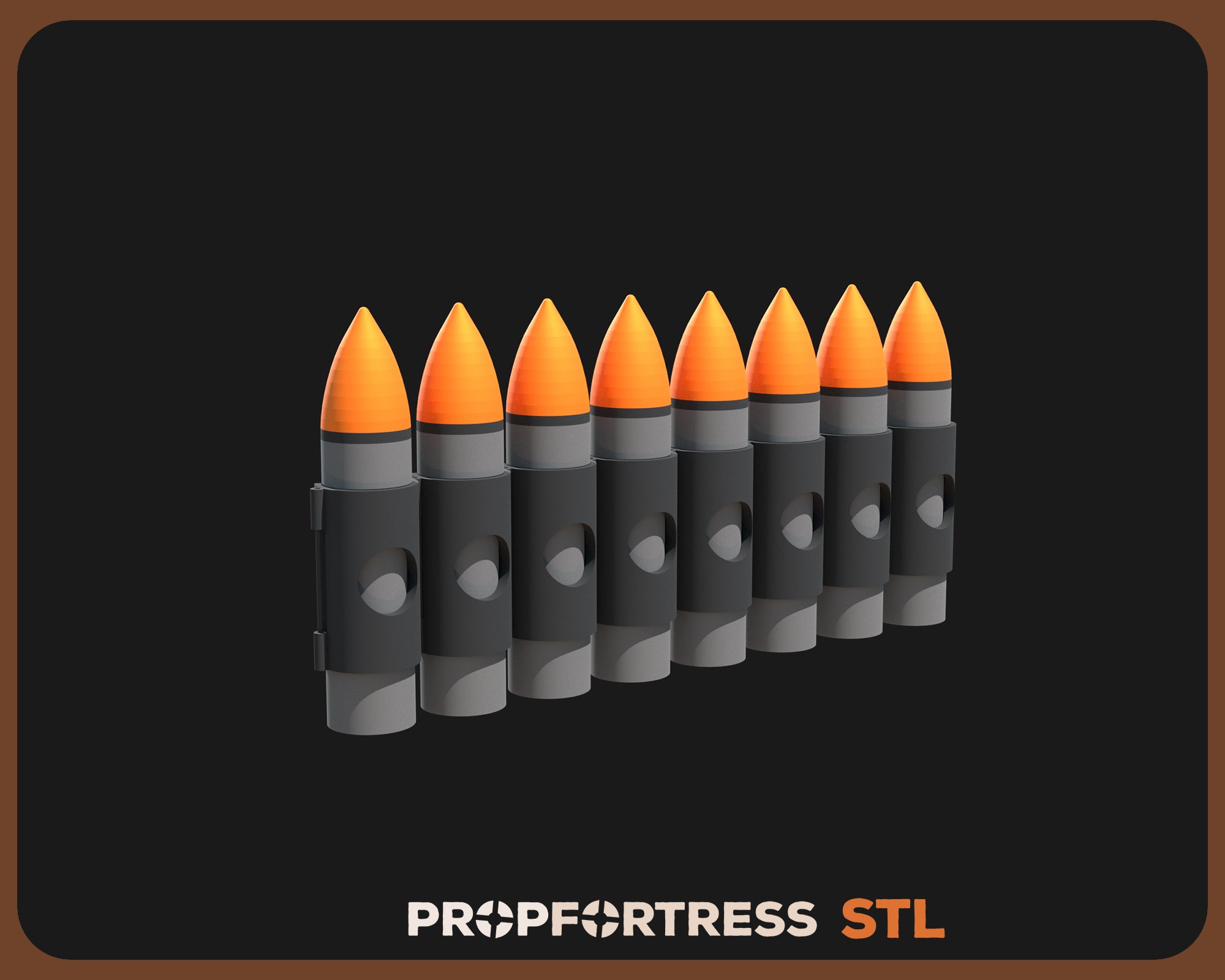 Heavy Bullet Belt STL